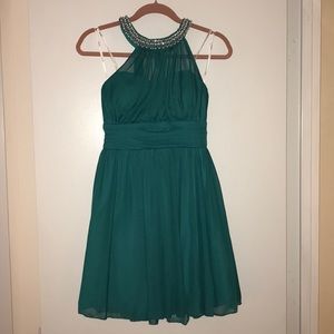 Special Occasion Dress with Neckline Detail